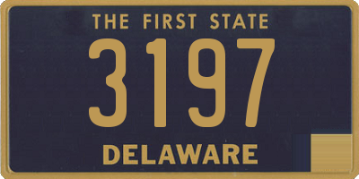 DE license plate 3197