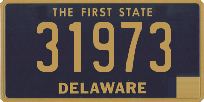 DE license plate 31973