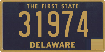 DE license plate 31974