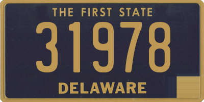 DE license plate 31978