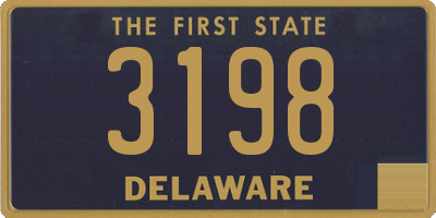 DE license plate 3198