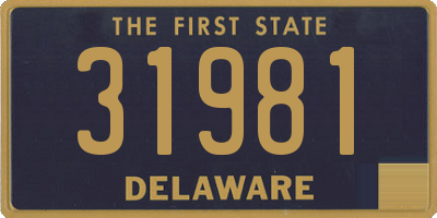 DE license plate 31981