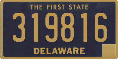 DE license plate 319816