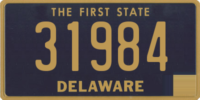 DE license plate 31984