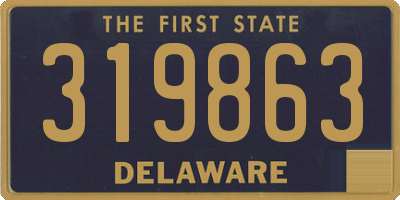 DE license plate 319863