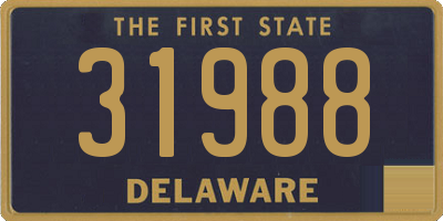 DE license plate 31988