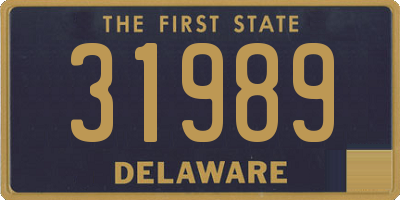 DE license plate 31989