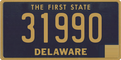 DE license plate 31990