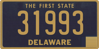 DE license plate 31993