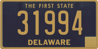 DE license plate 31994