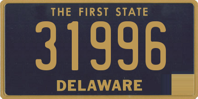 DE license plate 31996