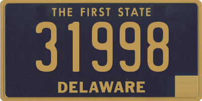 DE license plate 31998