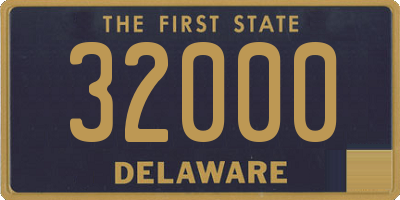 DE license plate 32000