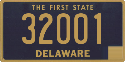 DE license plate 32001