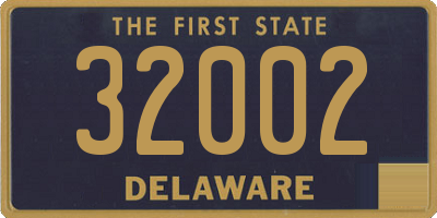 DE license plate 32002