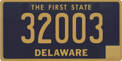 DE license plate 32003