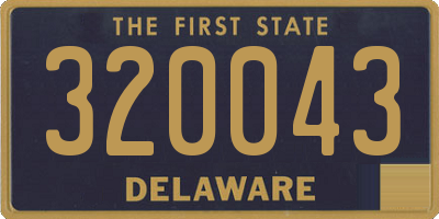 DE license plate 320043
