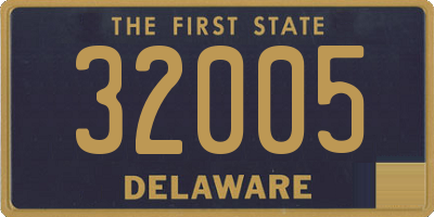 DE license plate 32005