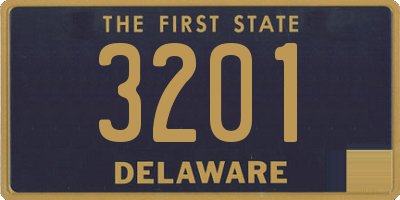 DE license plate 3201