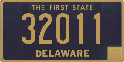 DE license plate 32011