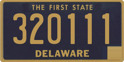 DE license plate 320111