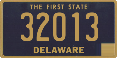 DE license plate 32013