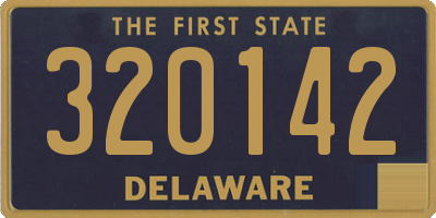 DE license plate 320142