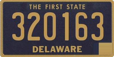 DE license plate 320163