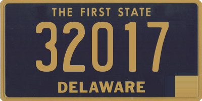 DE license plate 32017