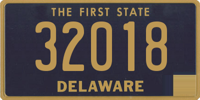 DE license plate 32018