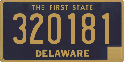 DE license plate 320181