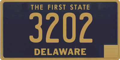 DE license plate 3202