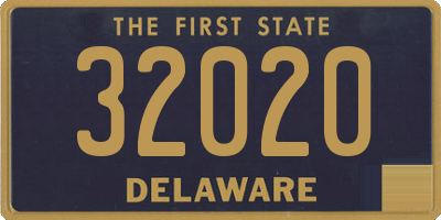 DE license plate 32020