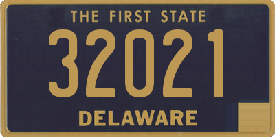 DE license plate 32021