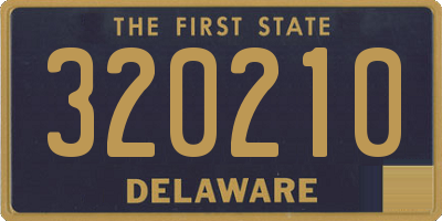 DE license plate 320210