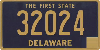 DE license plate 32024