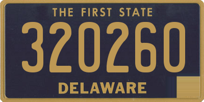 DE license plate 320260