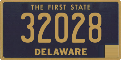 DE license plate 32028