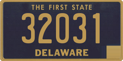 DE license plate 32031