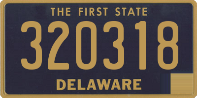 DE license plate 320318