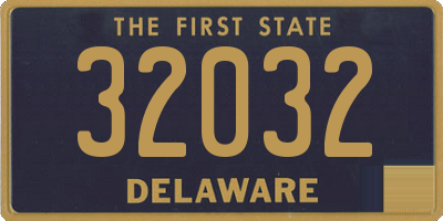 DE license plate 32032