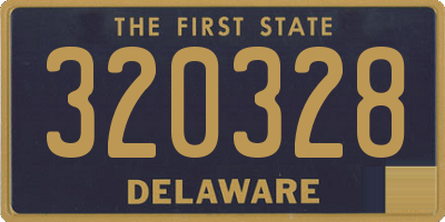 DE license plate 320328
