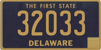 DE license plate 32033