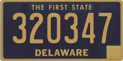 DE license plate 320347