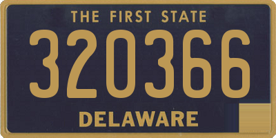 DE license plate 320366