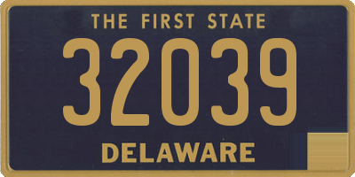 DE license plate 32039