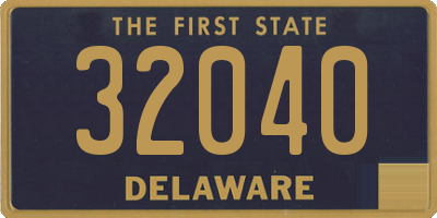 DE license plate 32040