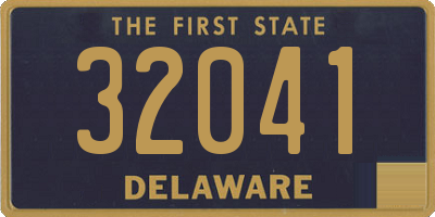 DE license plate 32041