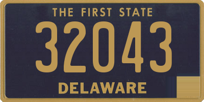 DE license plate 32043