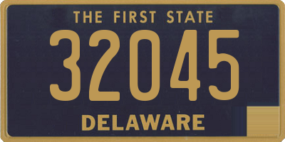 DE license plate 32045